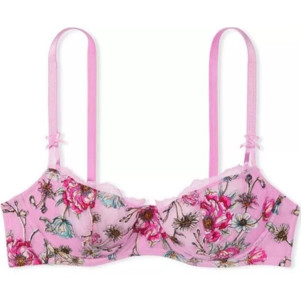 New! Victoria’s Secret dream angels wicked PushUp floral Bra pink 10315